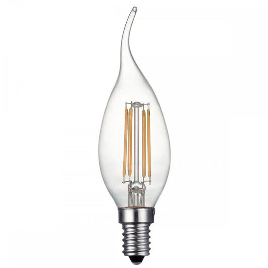 dar lighting Där Lighting Group Dar Pack Of 5 E14 4w LED Dimmable Candle Lamp - dar lighting Där Lighting Group Dar Pack Of 5 E14 4w LED Dimmable Candle Lamp