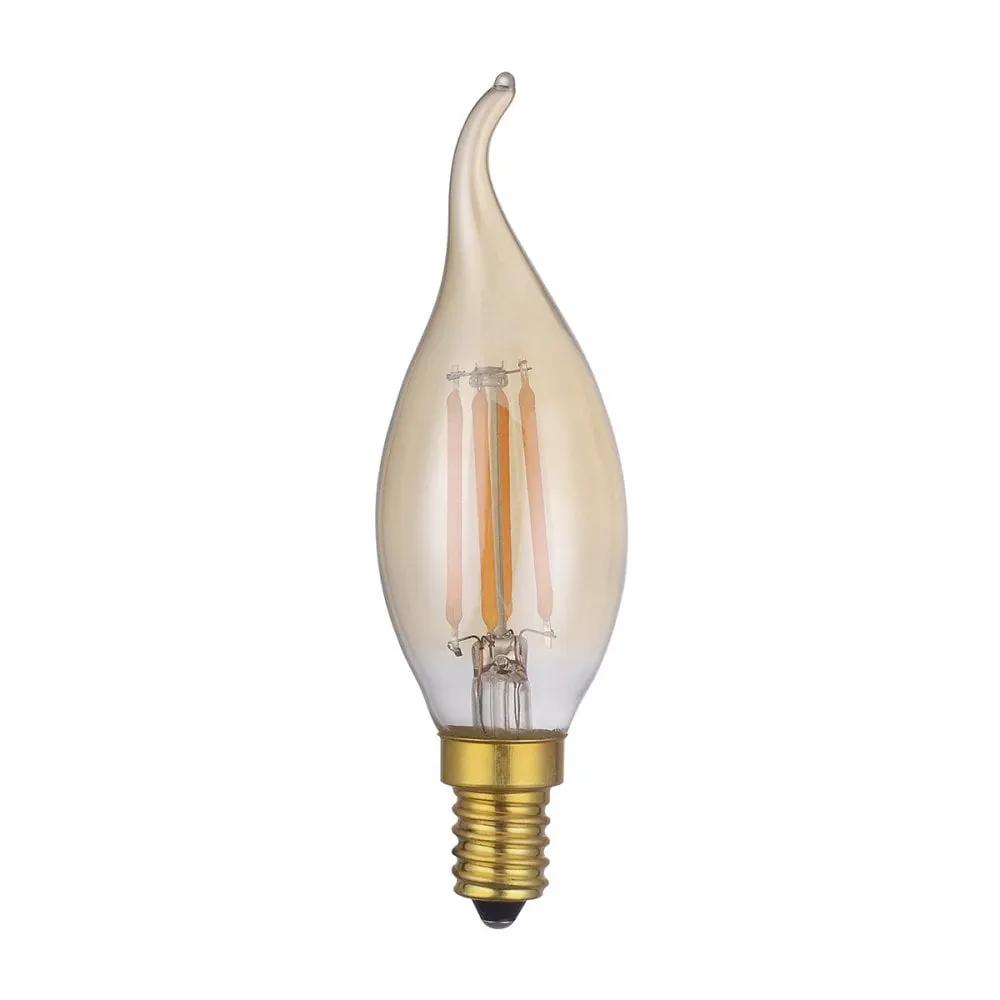 dar lighting Där Lighting Group, Dar Pack Of 5 E14 4w LED Dimmable Vintage Candle Tip Lamp - dar lighting Där Lighting Group, Dar Pack Of 5 E14 4w LED Dimmable Vintage Candle Tip Lamp