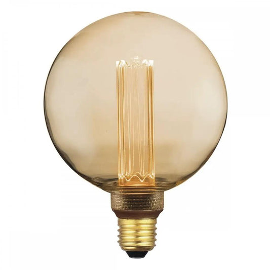 dar lighting Där Lighting Group, Dar Pack Of 5 E27 3.5w LED Dimmable Vintage Large Golf Ball Lamp - dar lighting Där Lighting Group, Dar Pack Of 5 E27 3.5w LED Dimmable Vintage Large Golf Ball Lamp