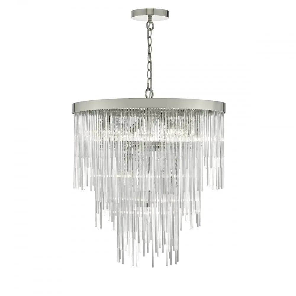 dar lighting Där Lighting Group Dar ISL3450 Isla 7 Light Pendant Polished Chrome/ Clear Glass - dar lighting Där Lighting Group Dar ISL3450 Isla 7 Light Pendant Polished Chrome/ Clear Glass