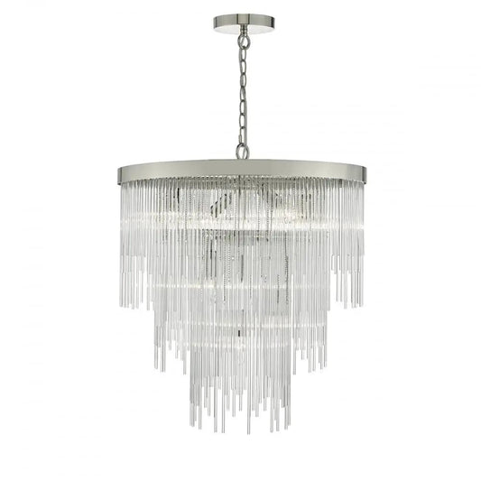 dar lighting Där Lighting Group Dar ISL3450 Isla 7 Light Pendant Polished Chrome/ Clear Glass - dar lighting Där Lighting Group Dar ISL3450 Isla 7 Light Pendant Polished Chrome/ Clear Glass