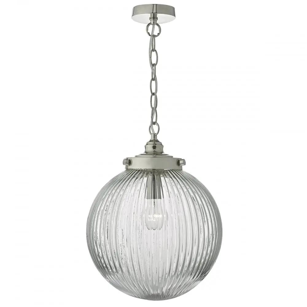 dar lighting Där Lighting Group, Dar TAM0138 Tamara 1 Light Pendant Satin Nickel/ Clear - dar lighting Där Lighting Group, Dar TAM0138 Tamara 1 Light Pendant Satin Nickel/ Clear
