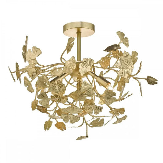dar lighting Där Lighting Group, Dar YAD0435 Yadira 4 Light Semi Flush Gold Effect - dar lighting Där Lighting Group, Dar YAD0435 Yadira 4 Light Semi Flush Gold Effect