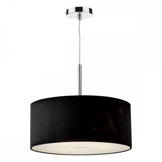 dar lighting Där Lighting Group, Dar ZAR1722 Zaragoza 3 Light Pendant Black 600MM - dar lighting Där Lighting Group, Dar ZAR1722 Zaragoza 3 Light Pendant Black 600MM