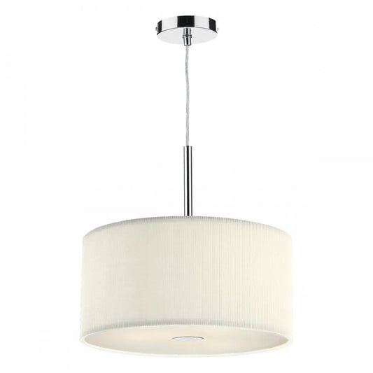 dar lighting Där Lighting Group, Dar ZAR1033 Zaragoza 3 Light Pendant Cream 400MM - dar lighting Där Lighting Group, Dar ZAR1033 Zaragoza 3 Light Pendant Cream 400MM
