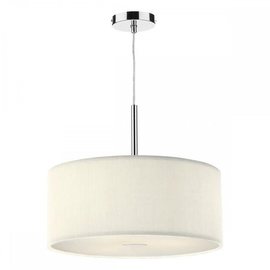 dar lighting Där Lighting Group Dar ZAR1733 Zaragoza 3 Light Pendant Cream - dar lighting Där Lighting Group Dar ZAR1733 Zaragoza 3 Light Pendant Cream