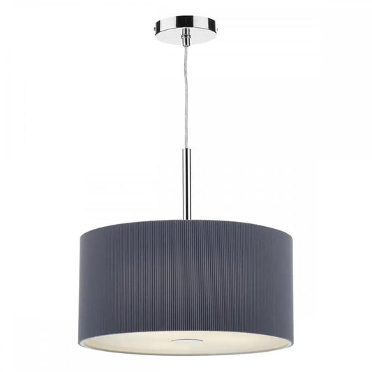 dar lighting Där Lighting Group Dar ZAR1039 Zaragoza 3 Light Pendant Grey - dar lighting Där Lighting Group Dar ZAR1039 Zaragoza 3 Light Pendant Grey