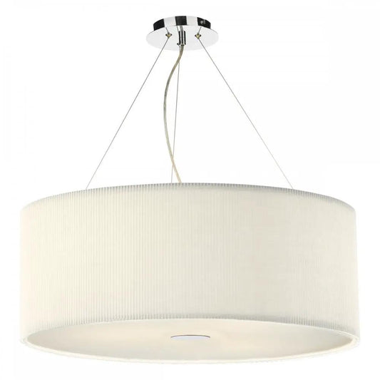dar lighting Där Lighting Group, Dar ZAR0633 Zaragoza 6 Light Pendant Cream 90CM - dar lighting Där Lighting Group, Dar ZAR0633 Zaragoza 6 Light Pendant Cream 90CM