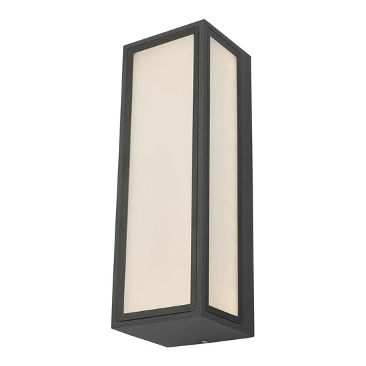 dar lighting Där Lighting Group, Dar ARH2139 Arham 1 Light Wall Light Anthracite IP65 LED - dar lighting Där Lighting Group, Dar ARH2139 Arham 1 Light Wall Light Anthracite IP65 LED