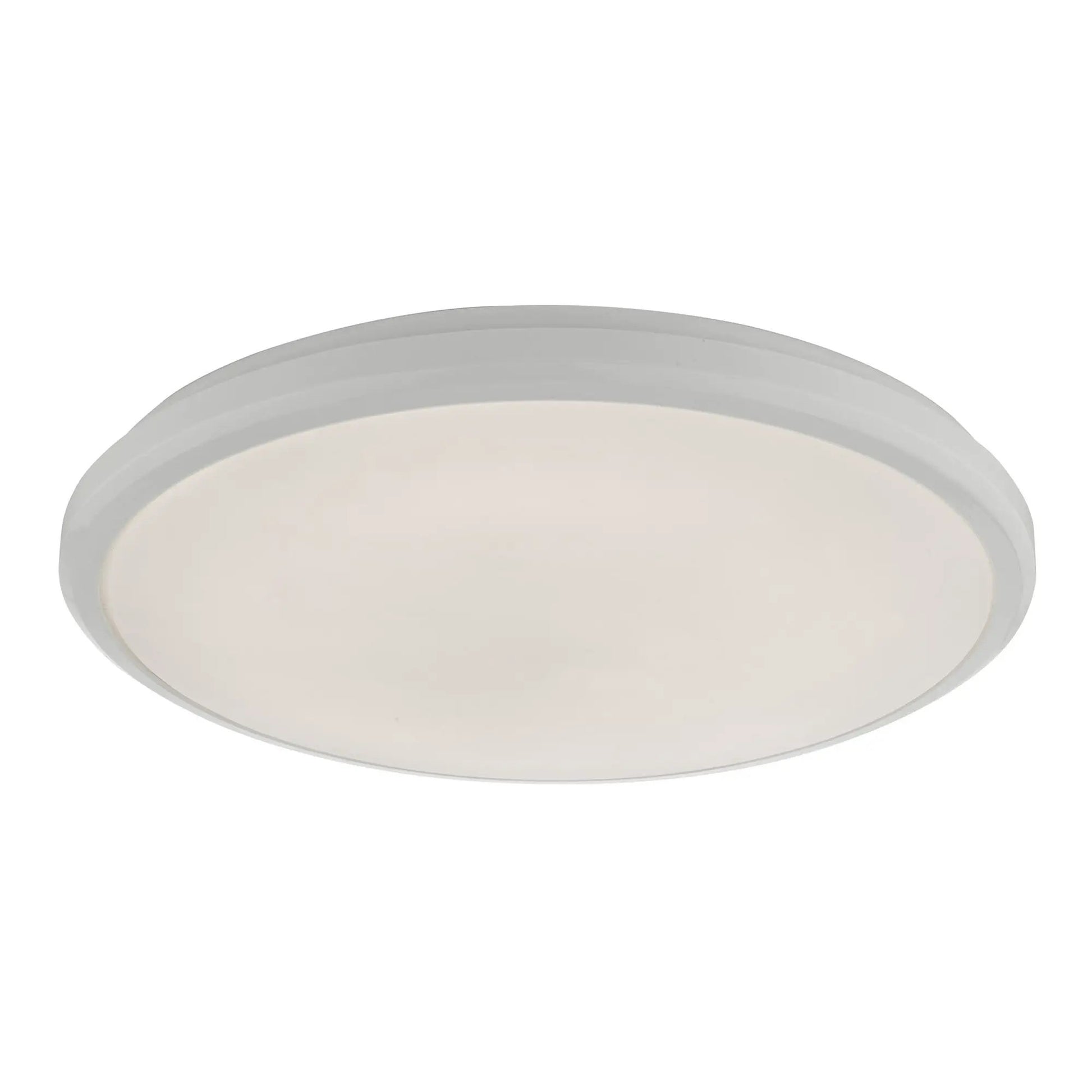 dar lighting Där Lighting Group Dar EMM522 Emmett Flush White Acrylic Medium IP44 LED (S) - dar lighting Där Lighting Group Dar EMM522 Emmett Flush White Acrylic Medium IP44 LED (S)
