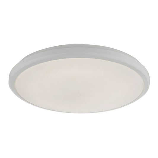 dar lighting Där Lighting Group Dar EMM522 Emmett Flush White Acrylic Medium IP44 LED (S) - dar lighting Där Lighting Group Dar EMM522 Emmett Flush White Acrylic Medium IP44 LED (S)