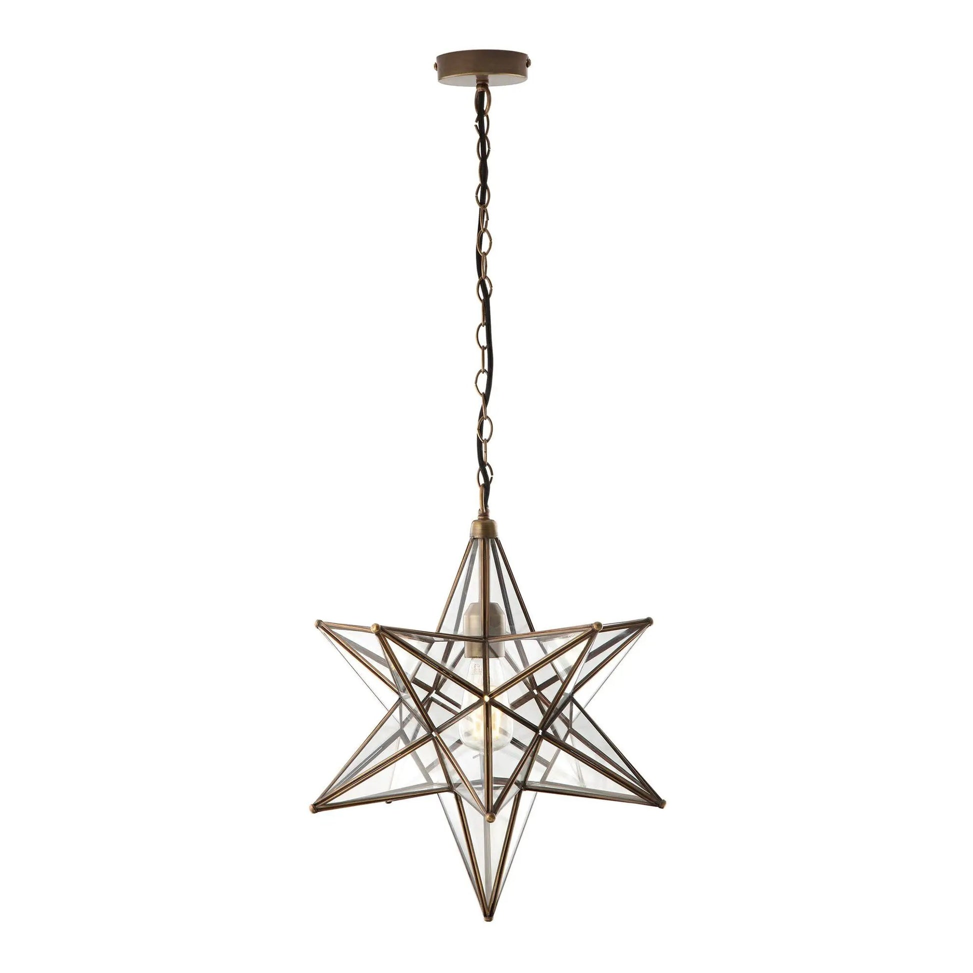 dar lighting Där Lighting Group Dar ILA8675 Ilario 1 Light Star Pendant Large Antique Brass - dar lighting Där Lighting Group Dar ILA8675 Ilario 1 Light Star Pendant Large Antique Brass