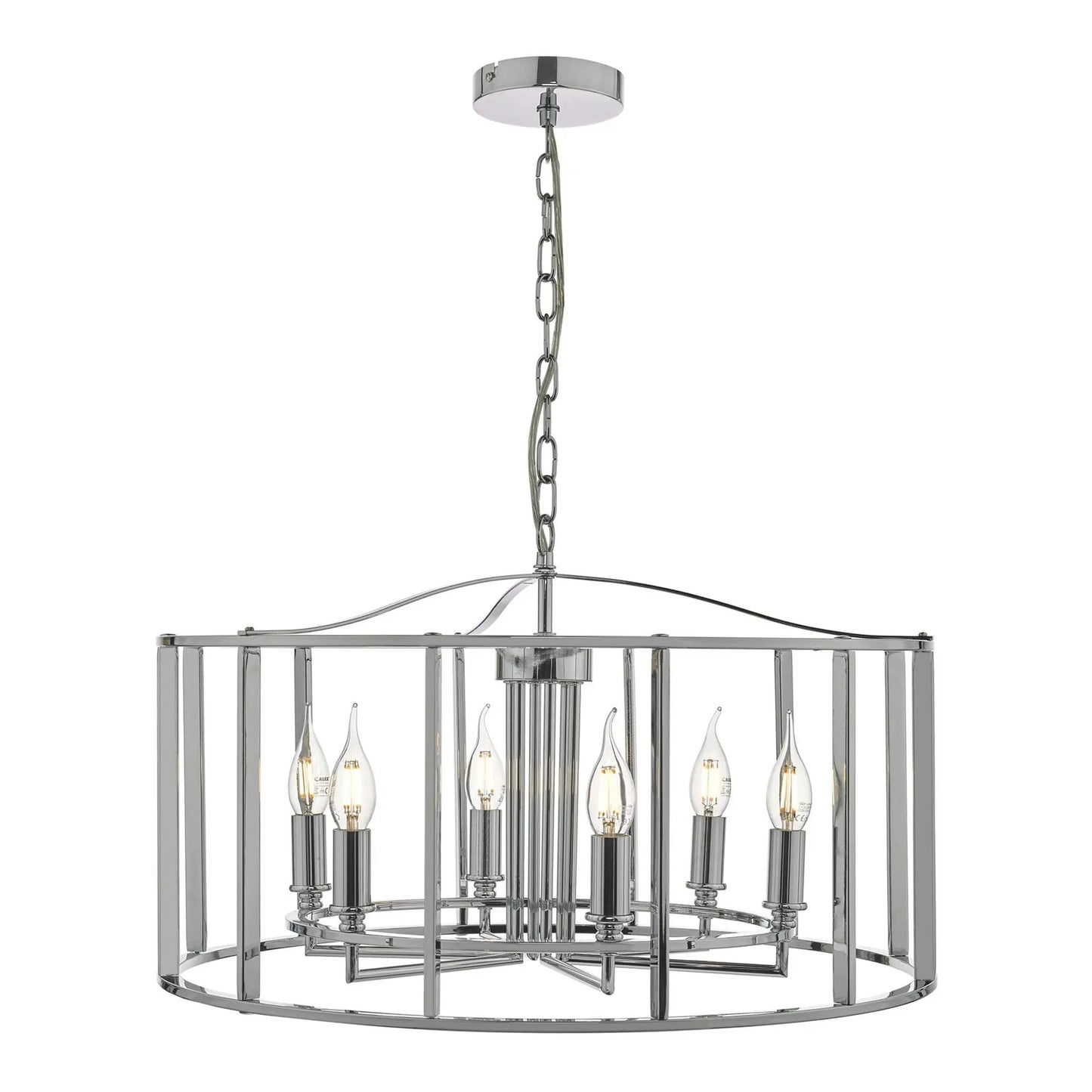 dar lighting Där Lighting Group, Dar MYK0650 Myka 6 Light Pendant Polished Chrome - dar lighting Där Lighting Group, Dar MYK0650 Myka 6 Light Pendant Polished Chrome