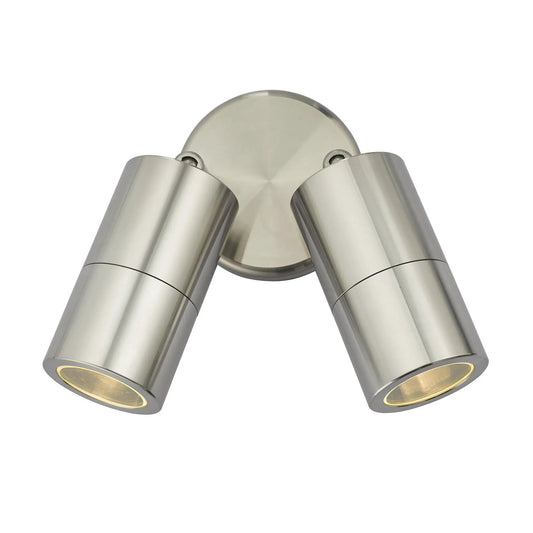 dar lighting Där Lighting Group, Dar ORT0968 Ortega 2 Light Wall Light Aluminium IP65 - dar lighting Där Lighting Group, Dar ORT0968 Ortega 2 Light Wall Light Aluminium IP65