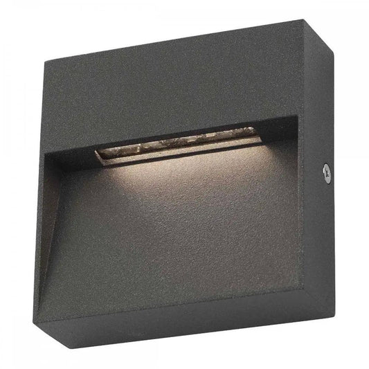dar lighting Där Lighting Group, Dar YUK2139 Yukon LED Wall Light Square Eyelid Anthracite - dar lighting Där Lighting Group, Dar YUK2139 Yukon LED Wall Light Square Eyelid Anthracite