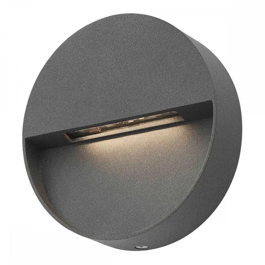 dar lighting Där Lighting Group, Dar UGO2139 Ugo LED Outdoor Wall Light Round Eyelid Anthracite - dar lighting Där Lighting Group, Dar UGO2139 Ugo LED Outdoor Wall Light Round Eyelid Anthracite