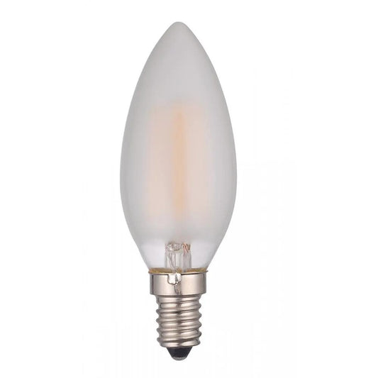 dar lighting Där Lighting Group, Dar Pack of 5 E14 LED Candle Lamp 4W Frosted - dar lighting Där Lighting Group, Dar Pack of 5 E14 LED Candle Lamp 4W Frosted