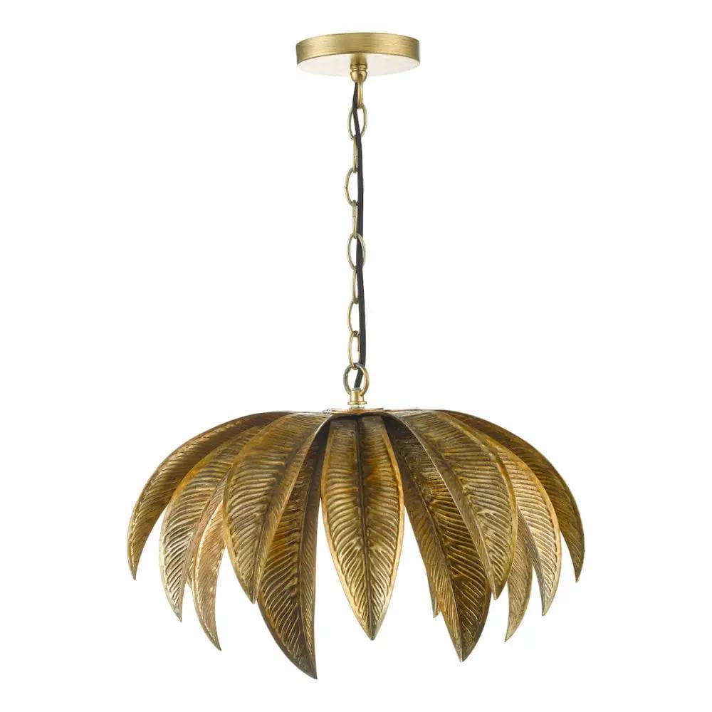 dar lighting Där Lighting Group, Dar CAR0135 Cara 1 Light Pendant Antique Gold - dar lighting Där Lighting Group, Dar CAR0135 Cara 1 Light Pendant Antique Gold