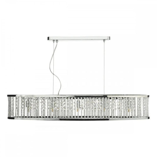 dar lighting Där Lighting Group, Dar NAN6268 Nantes 5 Light Bar Pendant Polished Chrome Aluminium - dar lighting Där Lighting Group, Dar NAN6268 Nantes 5 Light Bar Pendant Polished Chrome Aluminium