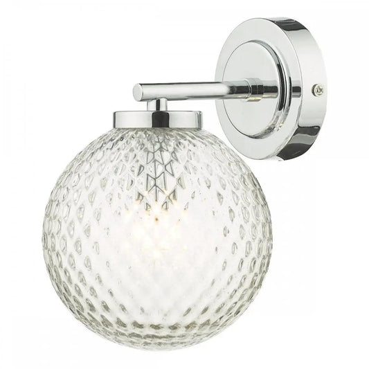 dar lighting Där Lighting Group Dar WAY0750 Wayne Bathroom Wall Light Polished Chrome Glass - dar lighting Där Lighting Group Dar WAY0750 Wayne Bathroom Wall Light Polished Chrome Glass
