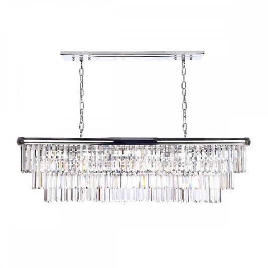 dar lighting Där Lighting Group Dar EUL2350 Eulalia 10 Light Chandelier Polished Chrome Crystal - dar lighting Där Lighting Group Dar EUL2350 Eulalia 10 Light Chandelier Polished Chrome Crystal