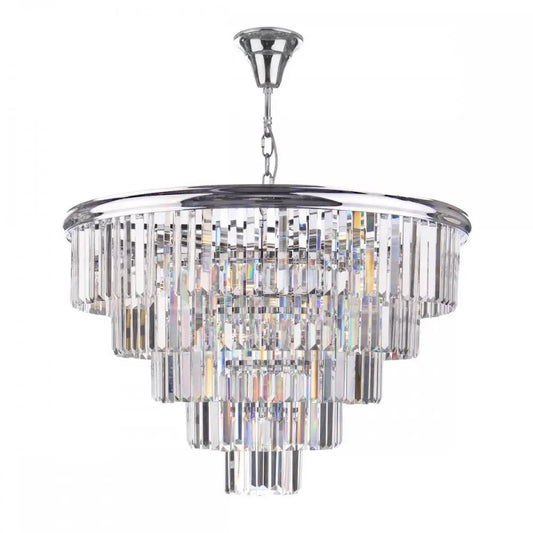 dar lighting Där Lighting Group, Dar EUL1250 Eulalia 12 Light Chandelier Polished Chrome Crystal - dar lighting Där Lighting Group, Dar EUL1250 Eulalia 12 Light Chandelier Polished Chrome Crystal