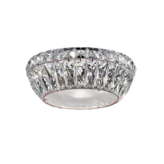 impex Impex Lighting LED1705/04/PL/RG Armel 4 Light LED Crystal Flush Rosy Gold - impex Impex Lighting LED1705/04/PL/RG Armel 4 Light LED Crystal Flush Rosy Gold