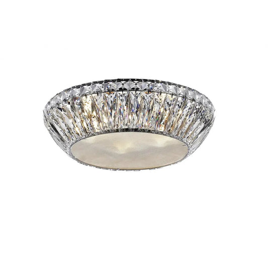 impex Impex Lighting LED1705/05/PL/CH Armel 5 Light LED Crystal Flush Chrome - impex Impex Lighting LED1705/05/PL/CH Armel 5 Light LED Crystal Flush Chrome