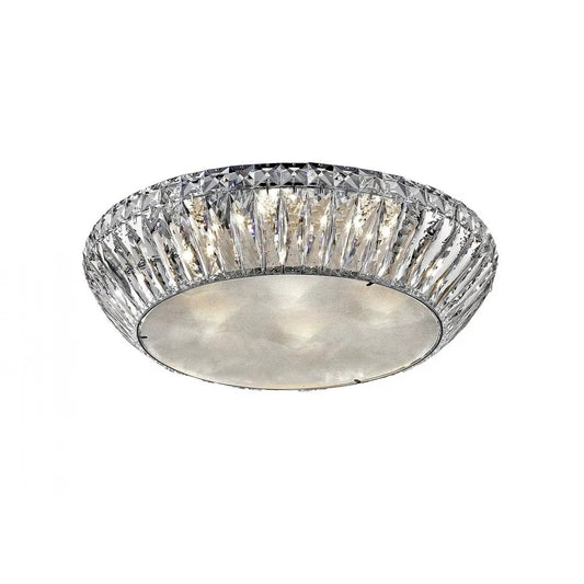 impex Impex Lighting LED1705/07/PL/CH Armel 7 Light LED Crystal Flush Chrome - impex Impex Lighting LED1705/07/PL/CH Armel 7 Light LED Crystal Flush Chrome
