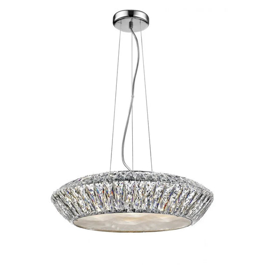 impex Impex Lighting LED1705/07/CH Armel 7 Light LED Crystal Pendant Chrome - impex Impex Lighting LED1705/07/CH Armel 7 Light LED Crystal Pendant Chrome