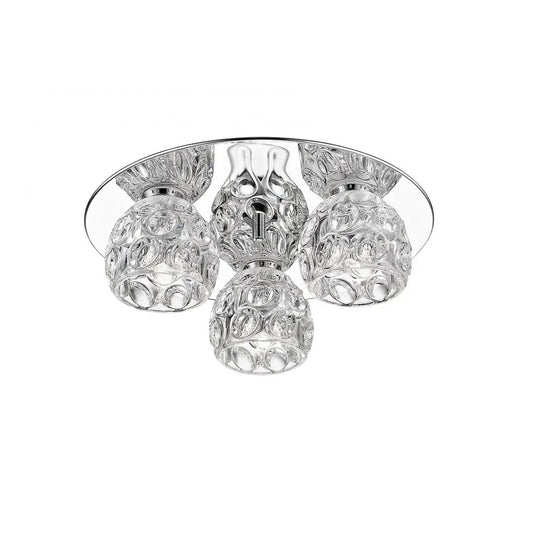 impex Impex Lighting LED1704/03/PL/CH Clea 3 Light LED Flush Chrome - impex Impex Lighting LED1704/03/PL/CH Clea 3 Light LED Flush Chrome
