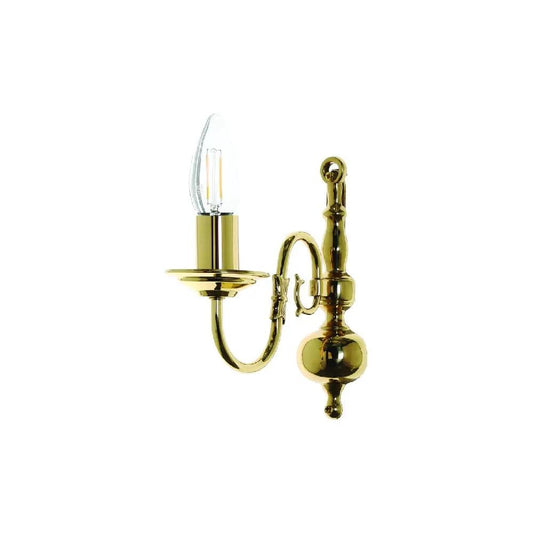 impex Impex Lighting BF00350/01/WB/PB Flemish 1 Light Wall Light Polished Brass - impex Impex Lighting BF00350/01/WB/PB Flemish 1 Light Wall Light Polished Brass