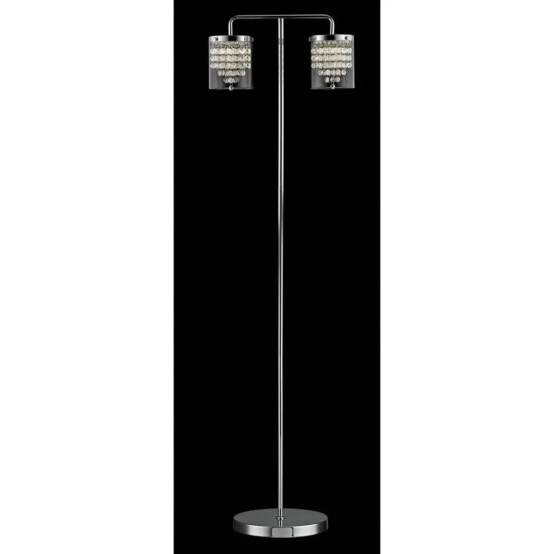 impex Impex Lighting LED608242/FL/CH Florina 2 Light LED Floor Lamp Chrome - impex Impex Lighting LED608242/FL/CH Florina 2 Light LED Floor Lamp Chrome