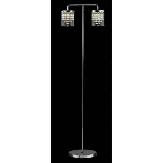 impex Impex Lighting LED608242/FL/CH Florina 2 Light LED Floor Lamp Chrome - impex Impex Lighting LED608242/FL/CH Florina 2 Light LED Floor Lamp Chrome
