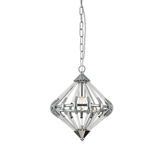 impex Impex Lighting PG1702/01/CH Gerda 1 Light Pendant Chrome - impex Impex Lighting PG1702/01/CH Gerda 1 Light Pendant Chrome