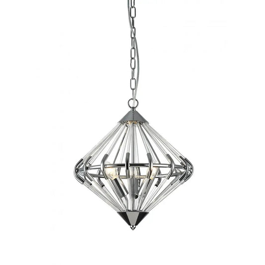 impex Impex Lighting PG1702/03/CH Gerda 3 Light Pendant Chrome - impex Impex Lighting PG1702/03/CH Gerda 3 Light Pendant Chrome