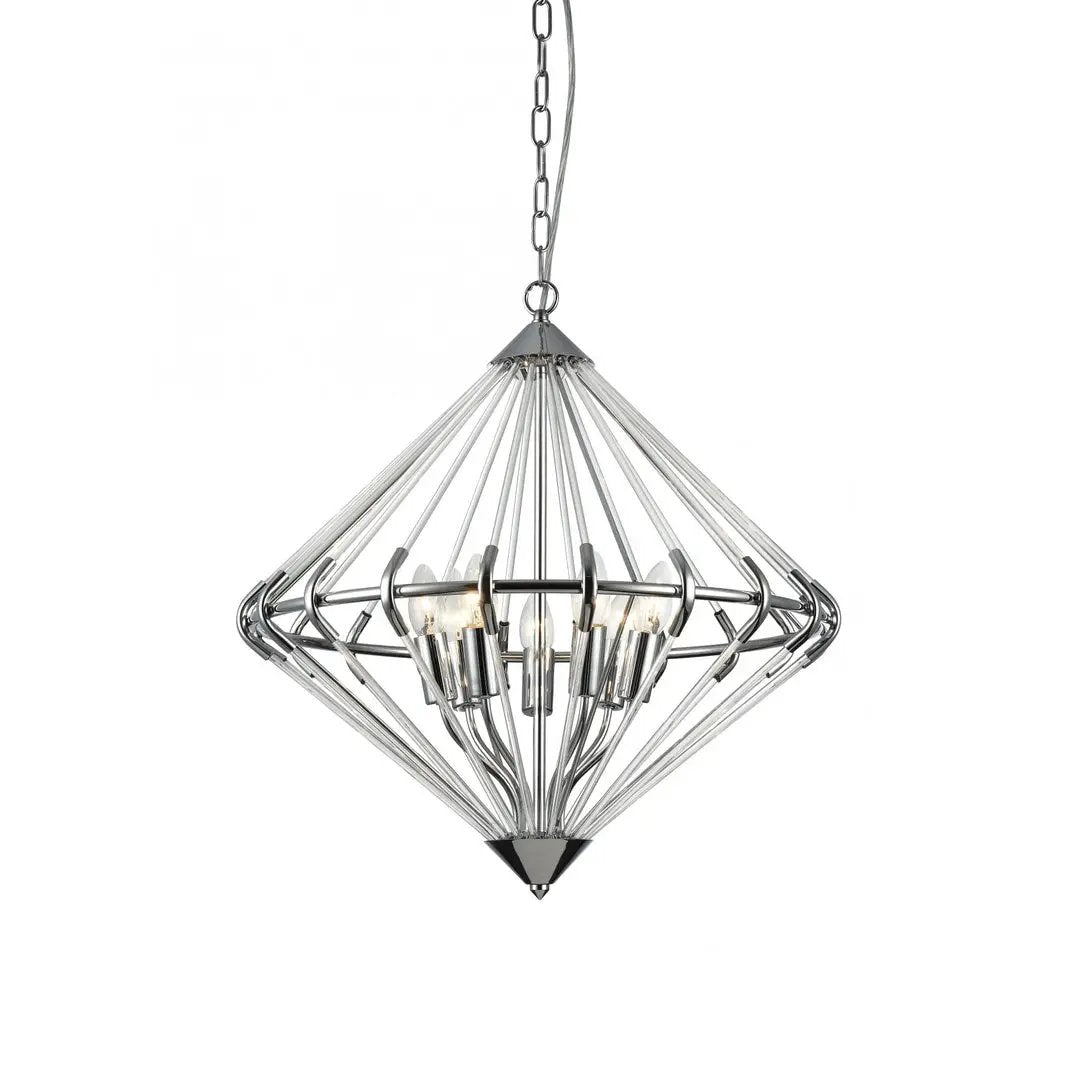 impex Impex Lighting PG1702/07/CH Gerda 7 Light Pendant Chrome - impex Impex Lighting PG1702/07/CH Gerda 7 Light Pendant Chrome