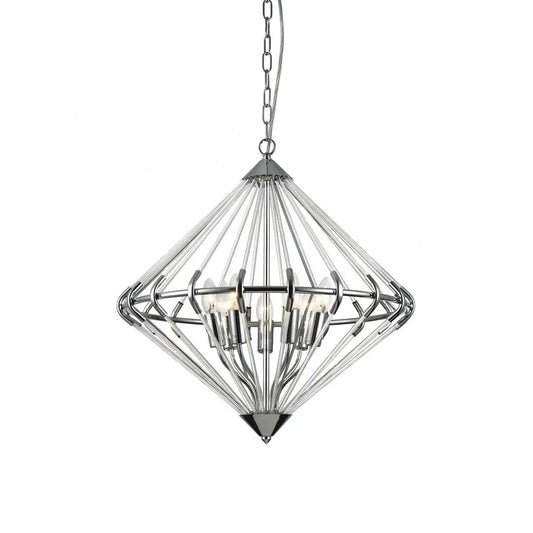 impex Impex Lighting PG1702/07/CH Gerda 7 Light Pendant Chrome - impex Impex Lighting PG1702/07/CH Gerda 7 Light Pendant Chrome