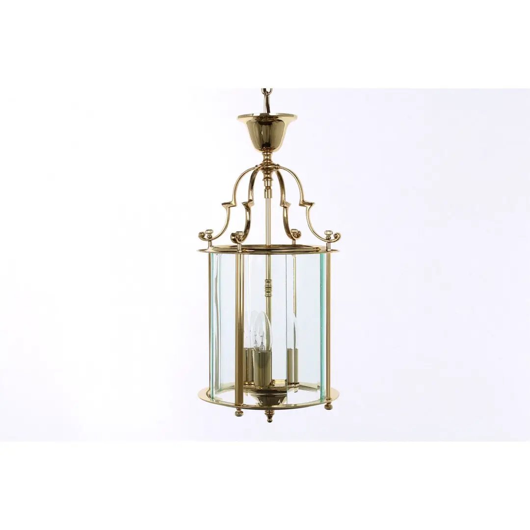 impex Impex Lighting LG07000/09/PB Colchester 9" Glass 3 Light Pendant Polished Brass - impex Impex Lighting LG07000/09/PB Colchester 9" Glass 3 Light Pendant Polished Brass