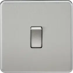 Brushed Chrome ML 10AX 1G DP Switch - Brushed Chrome - Electrical Brushed Chrome ML 10AX 1G DP Switch - Brushed Chrome Electrical