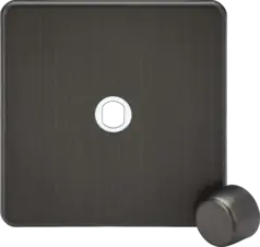 ml smoked bronze 1G Dimmer Plate with Matching Metal Dimmer Cap - Smoked Bronze - Electrical ml smoked bronze 1G Dimmer Plate with Matching Metal Dimmer Cap - Smoked Bronze Electrical