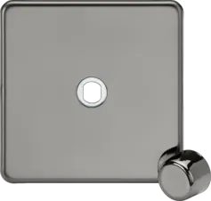 black nickel ml 1G Dimmer Plate with Matching Metal Dimmer Cap - Black Nickel - black nickel ml 1G Dimmer Plate with Matching Metal Dimmer Cap - Black Nickel