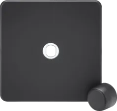 ml antricate 1G Dimmer Plate with Matching Metal Dimmer Cap - Anthracite - ml antricate 1G Dimmer Plate with Matching Metal Dimmer Cap - Anthracite