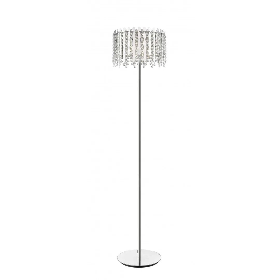 impex Impex CFH2105/03/FL/CH Belize 3 Light Floor Lamp Chrome Crystal - impex Impex CFH2105/03/FL/CH Belize 3 Light Floor Lamp Chrome Crystal