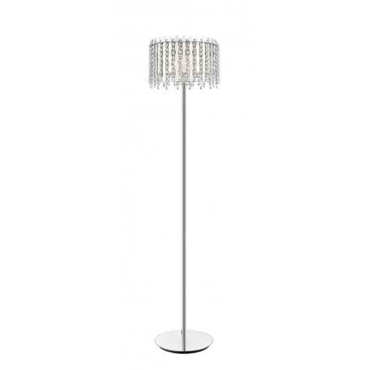 impex Impex CFH2105/03/FL/CH Belize 3 Light Floor Lamp Chrome Crystal - impex Impex CFH2105/03/FL/CH Belize 3 Light Floor Lamp Chrome Crystal