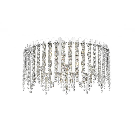 impex Impex LED2105/06/PL/CH Belize 6 Light LED Flush Ceiling Light Chrome Crystal - impex Impex LED2105/06/PL/CH Belize 6 Light LED Flush Ceiling Light Chrome Crystal