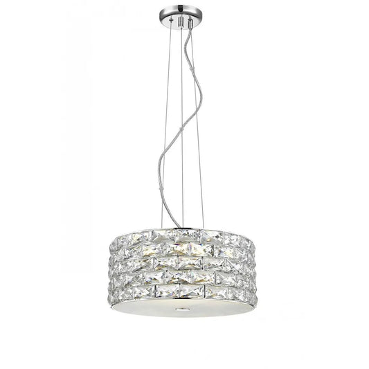 impex Impex LED2102/04/CH Aruba 4 Light LED Pendant Chrome Crystal - impex Impex LED2102/04/CH Aruba 4 Light LED Pendant Chrome Crystal