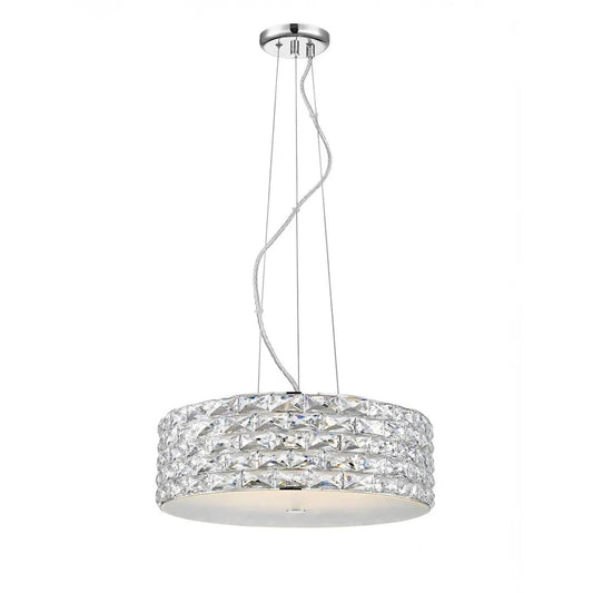 impex Impex LED2102/06/CH Aruba 6 Light LED Pendant Chrome Crystal - impex Impex LED2102/06/CH Aruba 6 Light LED Pendant Chrome Crystal
