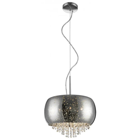 impex Impex PGH1802/03/CH Luna 3 Light Pendant Chrome Crystal - impex Impex PGH1802/03/CH Luna 3 Light Pendant Chrome Crystal