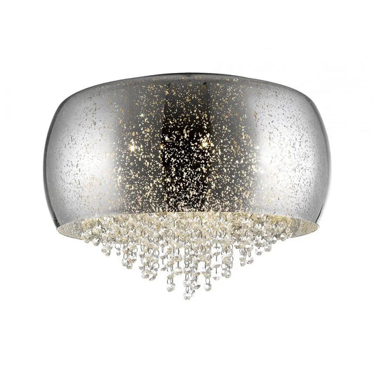 impex Impex PGH1802/03/PL/CH Luna 3 Light Flush Ceiling Light Chrome Crystal - impex Impex PGH1802/03/PL/CH Luna 3 Light Flush Ceiling Light Chrome Crystal